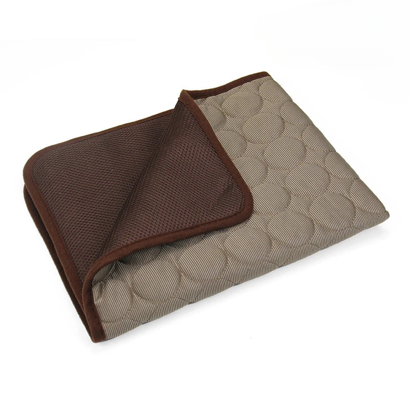 Pet Ice Silk Cooling Mat for Summer Comfort