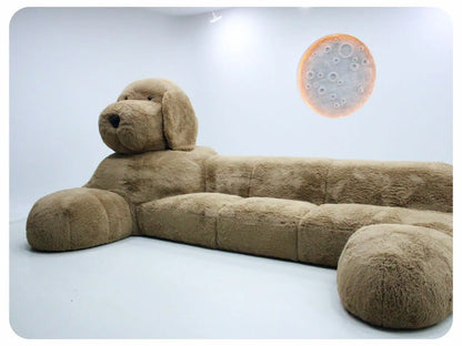 Teddy Dog Animal Sofa Plush Creative Apartment Size