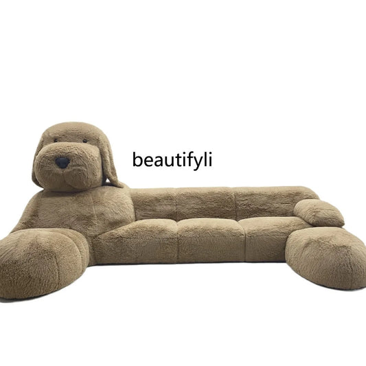 Teddy Dog Animal Sofa Plush Creative Apartment Size