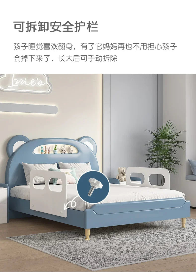 Children's Furniture Children's Bed Boys Single Bed Modern Wood
