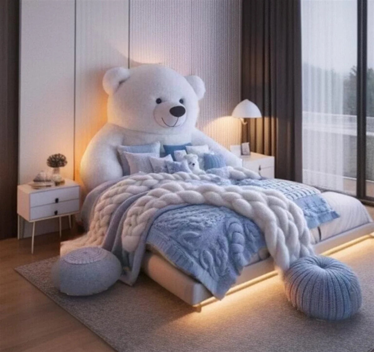 Cute Plush Bear Bed for Cozy and Fun Kids’ Sleeping Spaces - Bulk