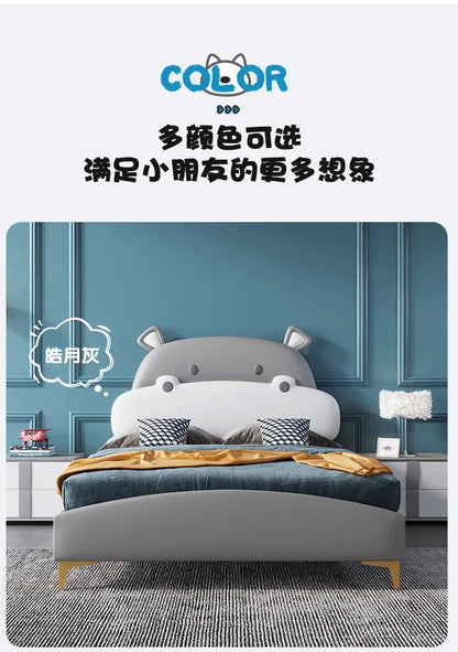 Horse Baby Boy Children's Bed Technology Cloth Modern Gray
