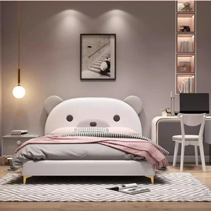 Luxury Beauty Bed Bedroom Double Headboards Modern Design