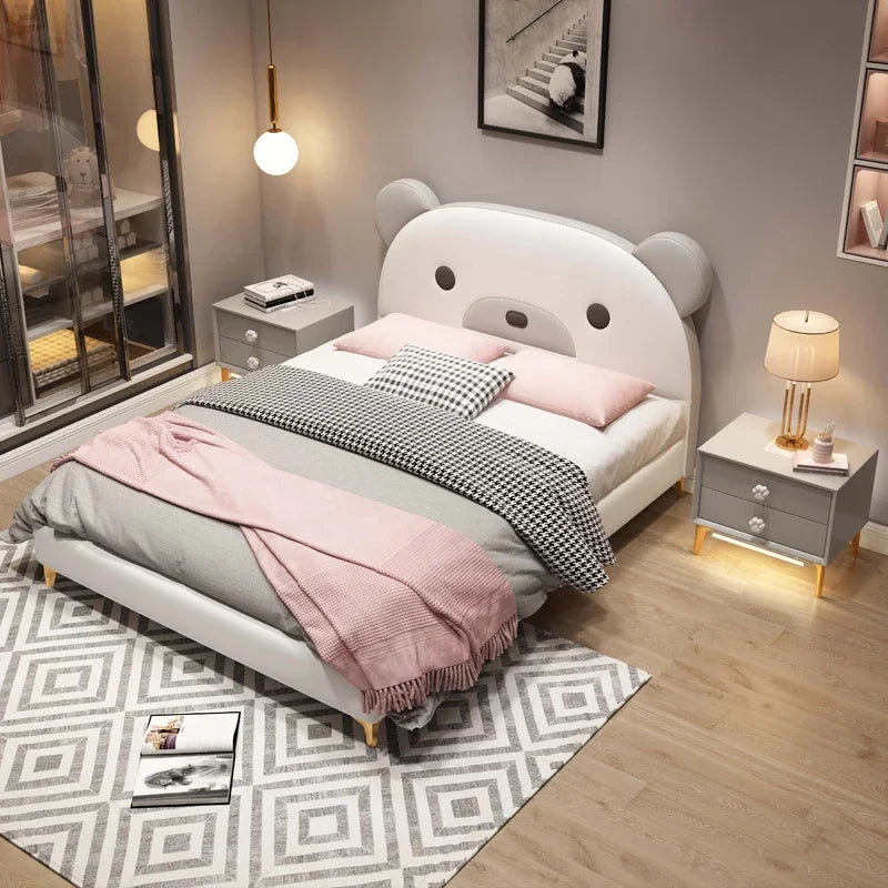 Luxury Beauty Bed Bedroom Double Headboards Modern Design