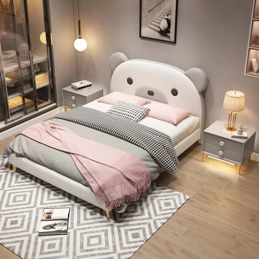 Luxury Beauty Bed Bedroom Double Headboards Modern Design