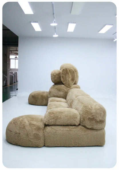 Teddy Dog Animal Sofa Plush Creative Apartment Size