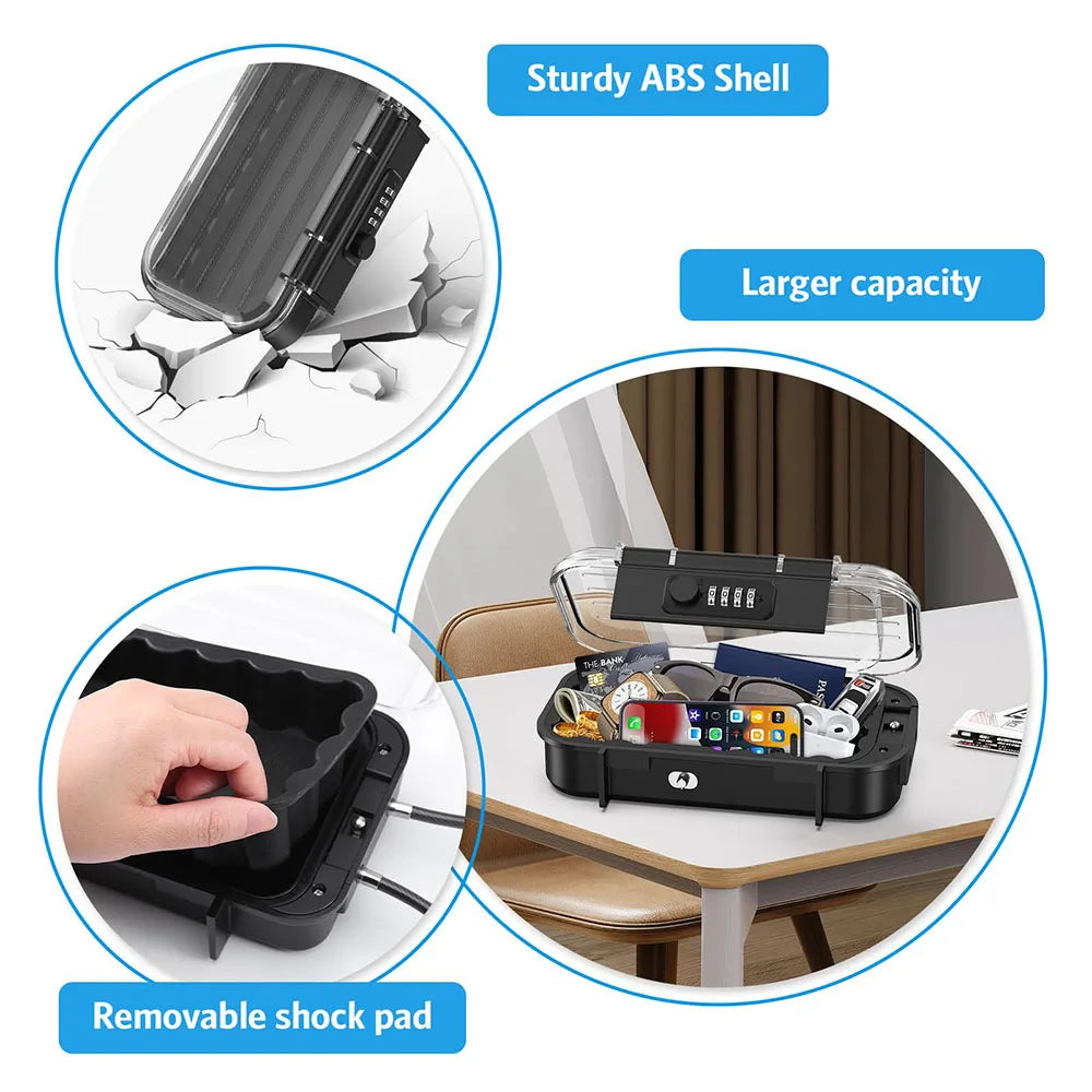 Portable Safe Box Travel Safe Box Security Lockbox