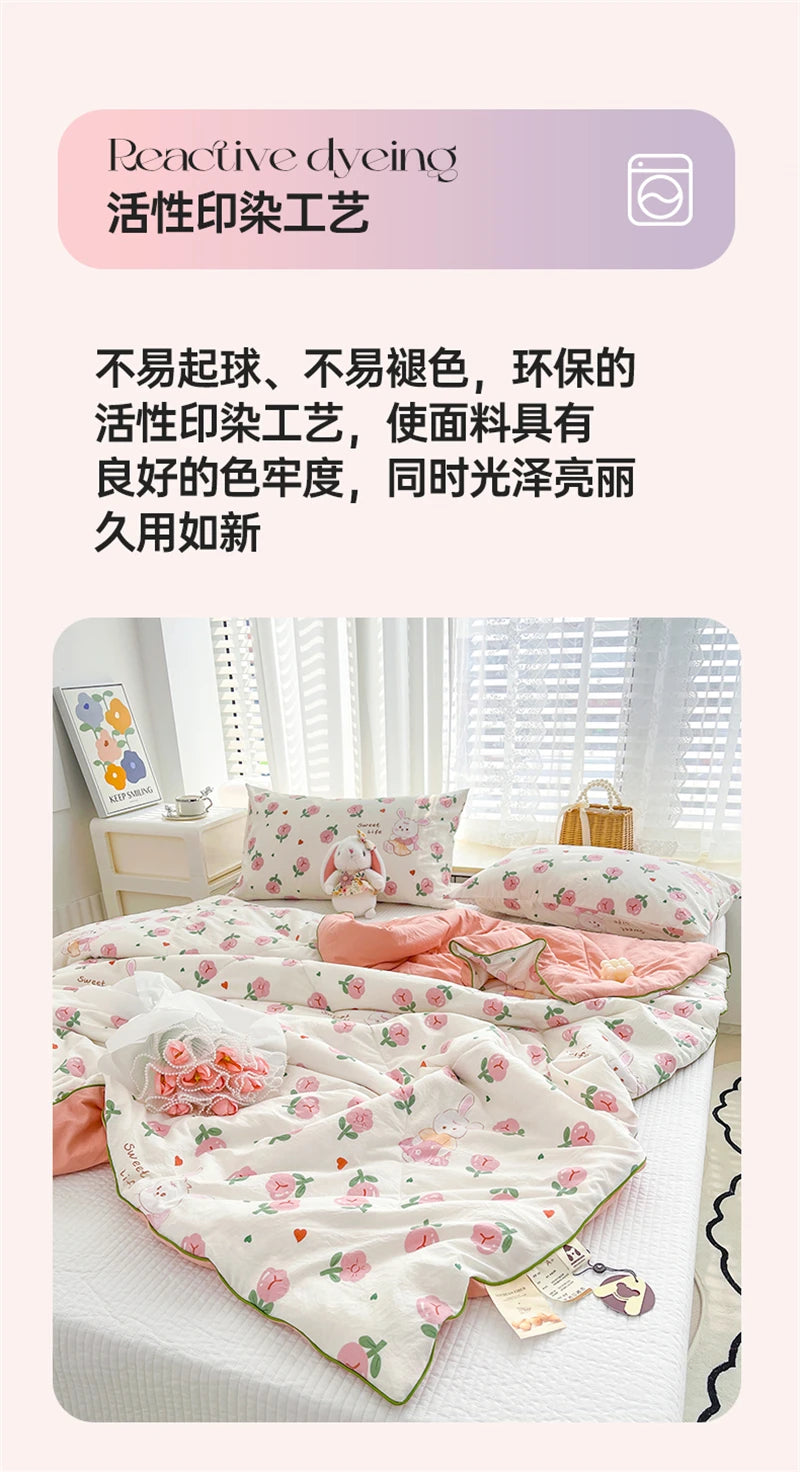 Reversible Quilt Set | Soft Lightweight Bedding with Two-Sided Design