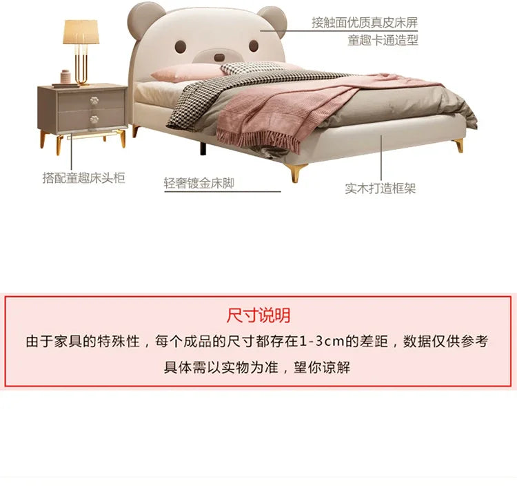 Luxury Beauty Bed Bedroom Double Headboards Modern Design