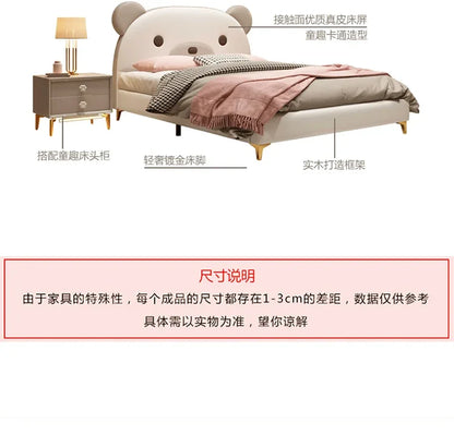 Luxury Beauty Bed Bedroom Double Headboards Modern Design
