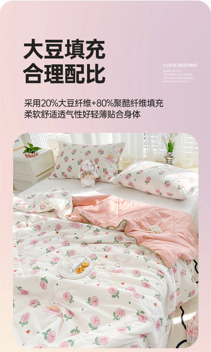 Reversible Quilt Set | Soft Lightweight Bedding with Two-Sided Design