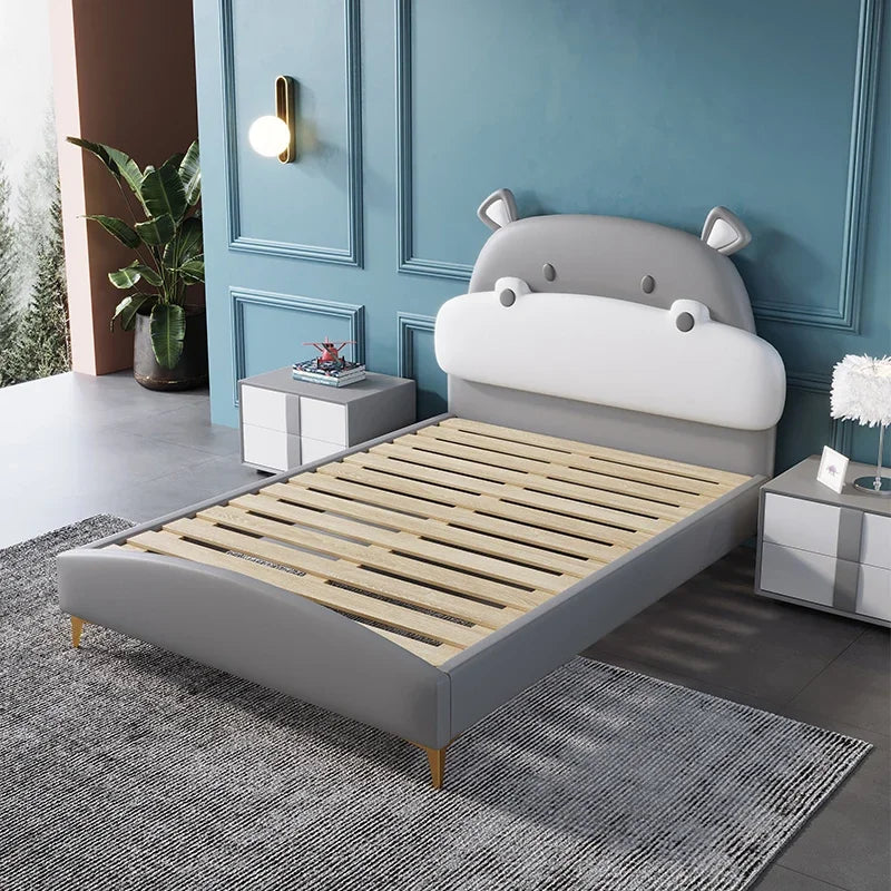 Horse Baby Boy Children's Bed Technology Cloth Modern Gray