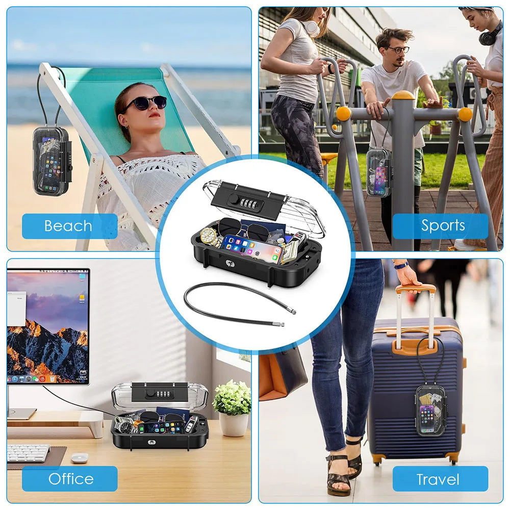 Portable Safe Box Travel Safe Box Security Lockbox