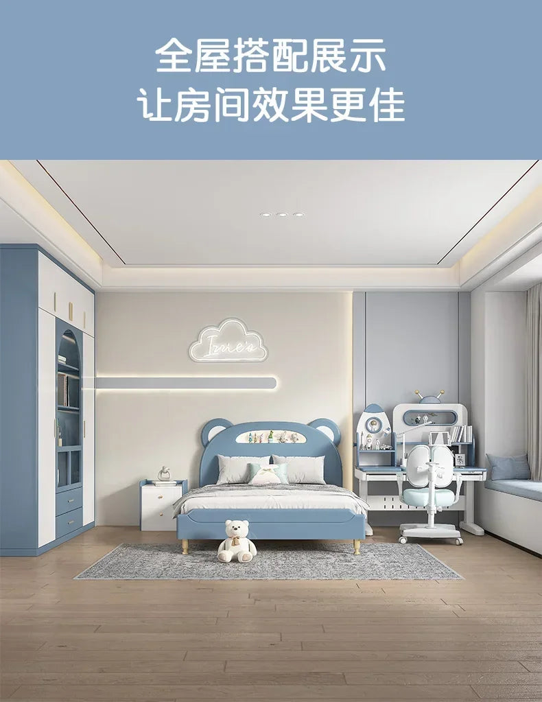 Children's Furniture Children's Bed Boys Single Bed Modern Wood