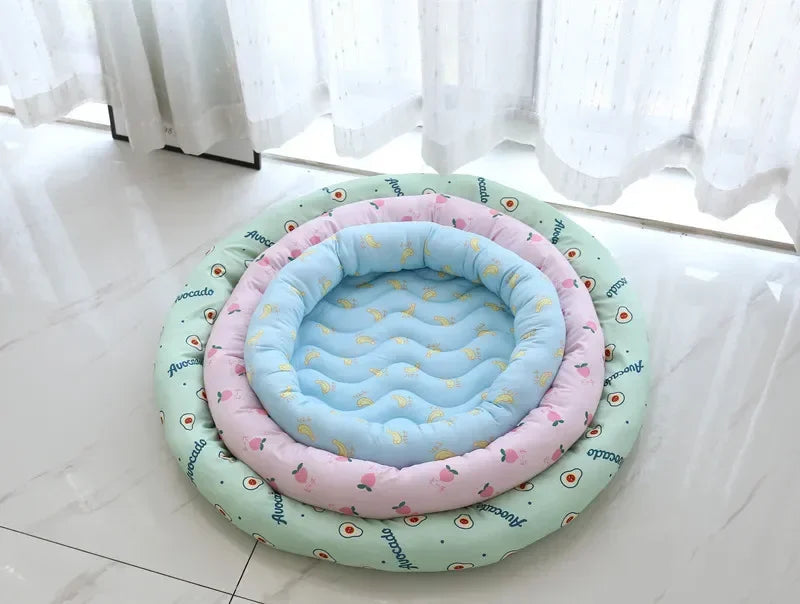 Pet Bed Ice Silk Bed – Cool and Comfortable Summer Lounger for Pets