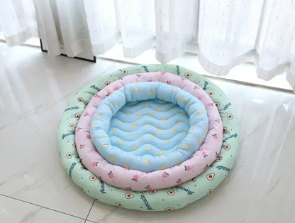 Pet Bed Ice Silk Bed – Cool and Comfortable Summer Lounger for Pets