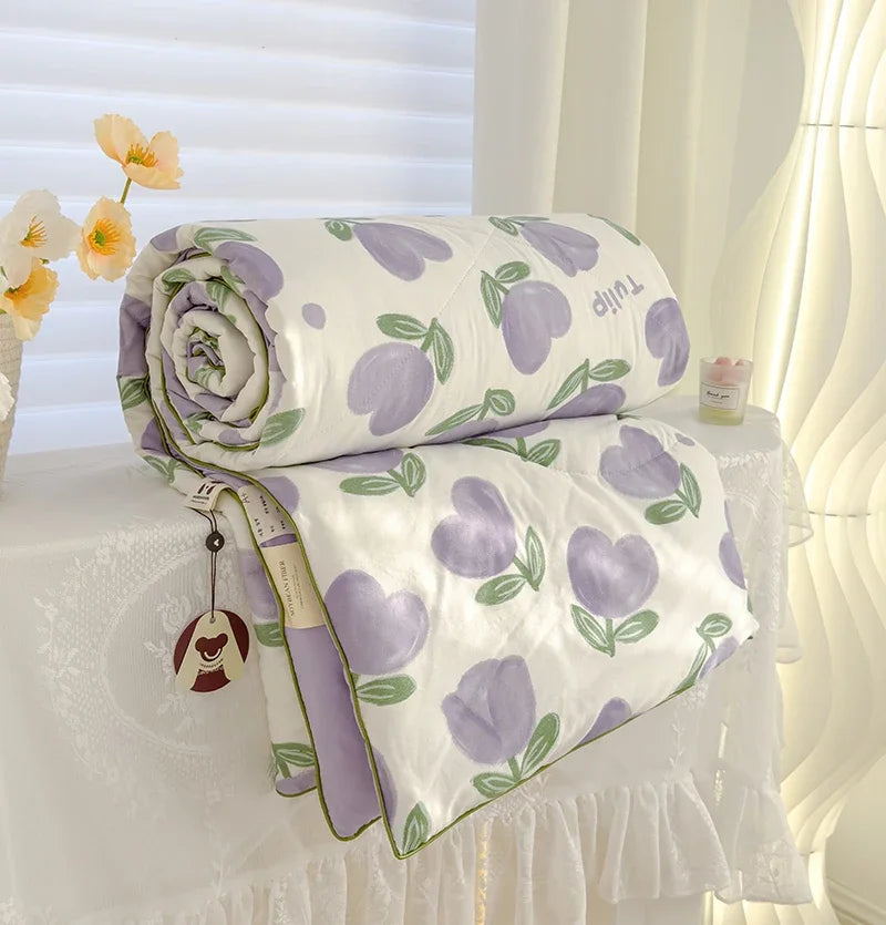 Reversible Quilt Set | Soft Lightweight Bedding with Two-Sided Design