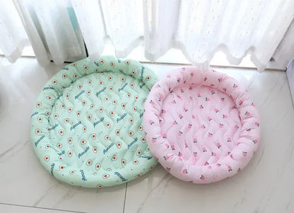 Pet Bed Ice Silk Bed – Cool and Comfortable Summer Lounger for Pets