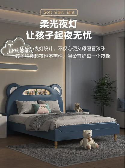 Children's Furniture Children's Bed Boys Single Bed Modern Wood
