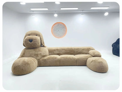 Teddy Dog Animal Sofa Plush Creative Apartment Size