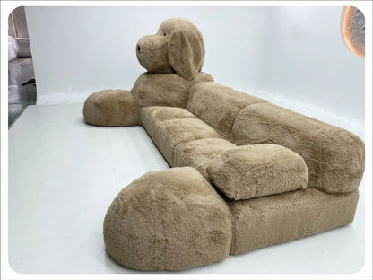 Teddy Dog Animal Sofa Plush Creative Apartment Size