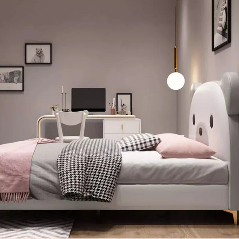 Luxury Beauty Bed Bedroom Double Headboards Modern Design