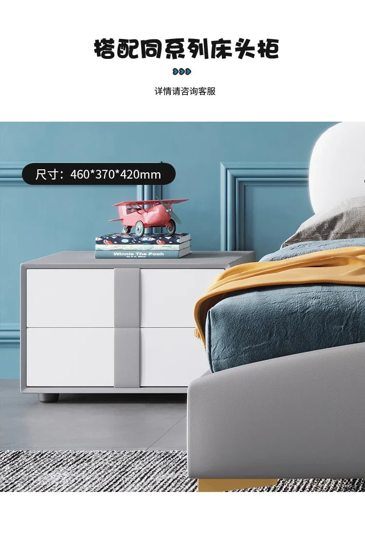 Horse Baby Boy Children's Bed Technology Cloth Modern Gray