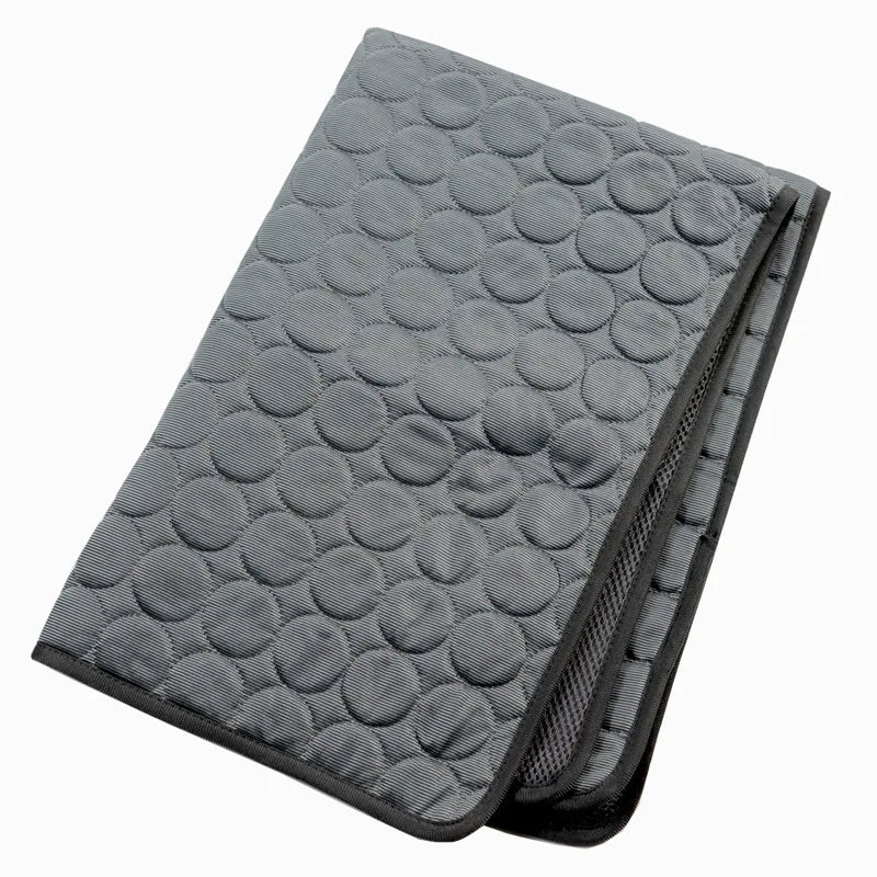 Pet Ice Silk Cooling Mat for Summer Comfort