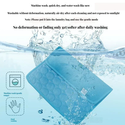 Pet Ice Silk Cooling Mat for Summer Comfort