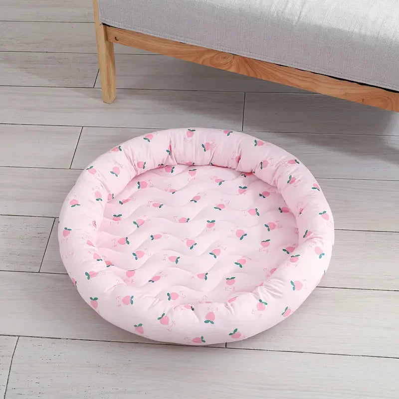Pet Bed Ice Silk Bed – Cool and Comfortable Summer Lounger for Pets
