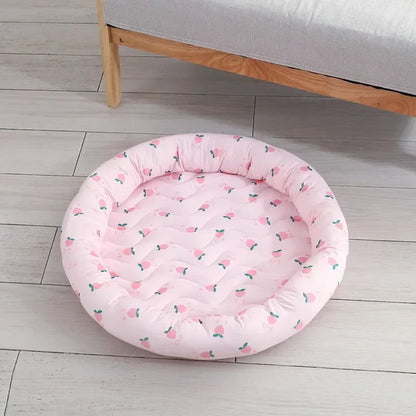Pet Bed Ice Silk Bed – Cool and Comfortable Summer Lounger for Pets