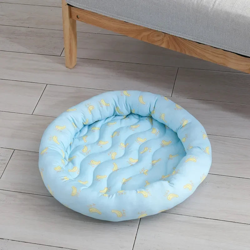 Pet Bed Ice Silk Bed – Cool and Comfortable Summer Lounger for Pets