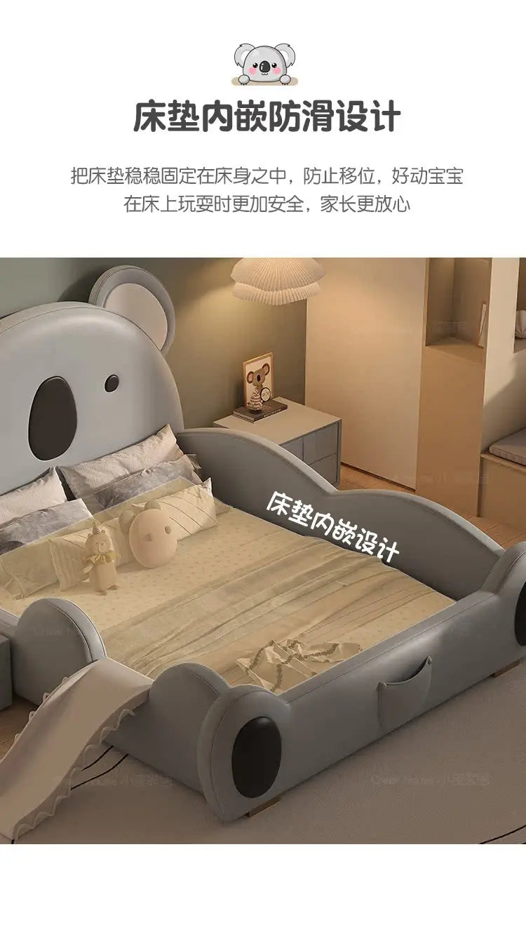 Modern Kids Double Bed Luxury Girls Boys Queen Frame