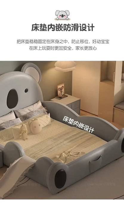 Modern Kids Double Bed Luxury Girls Boys Queen Frame