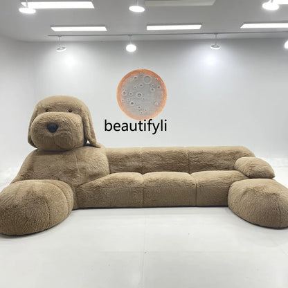 Teddy Dog Animal Sofa Plush Creative Apartment Size