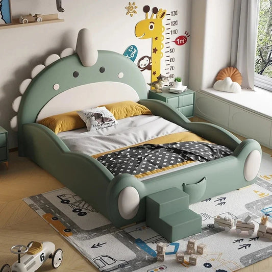 Modern Compact Double Bed Frame for Kids - Luxury Loft Design