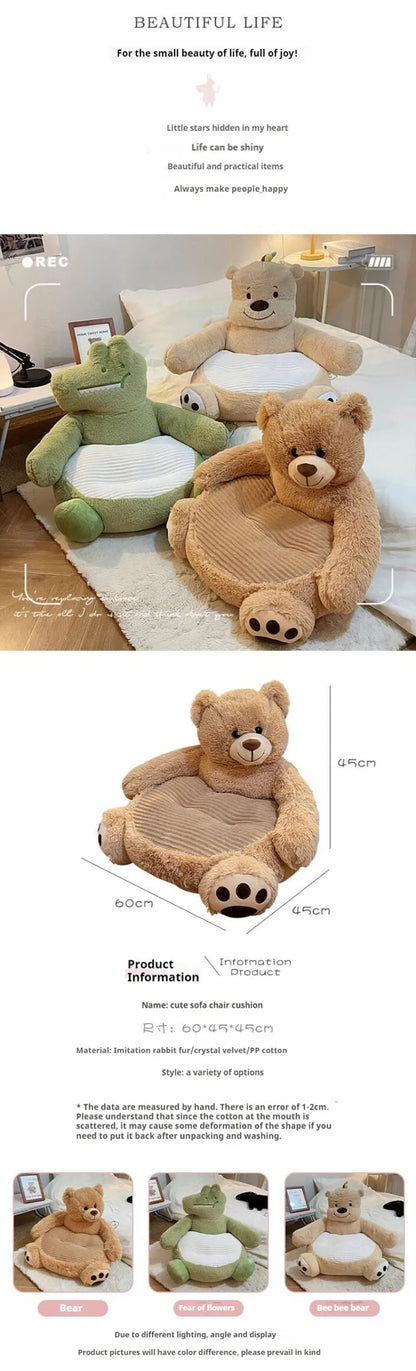 Cartoon Plush Sofa Seat for Fun and Cozy Kids’ Seating - Bulk