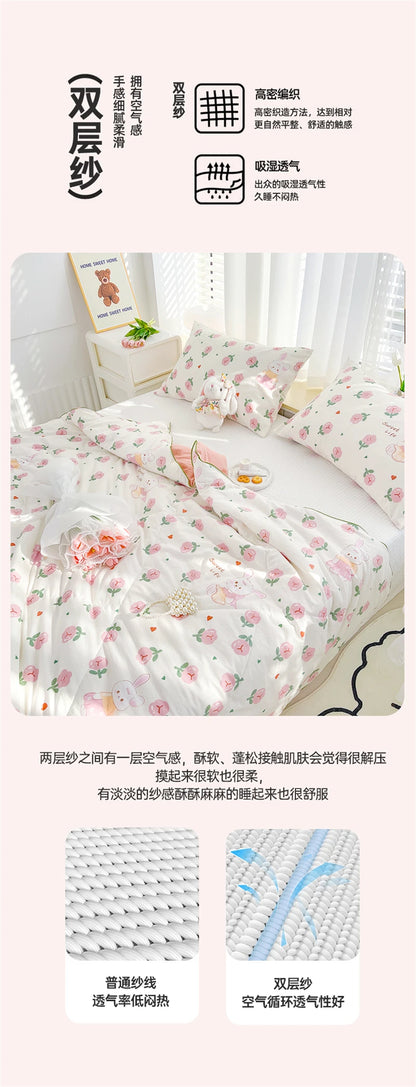 Reversible Quilt Set | Soft Lightweight Bedding with Two-Sided Design