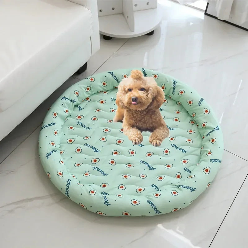 Pet Bed Ice Silk Bed – Cool and Comfortable Summer Lounger for Pets