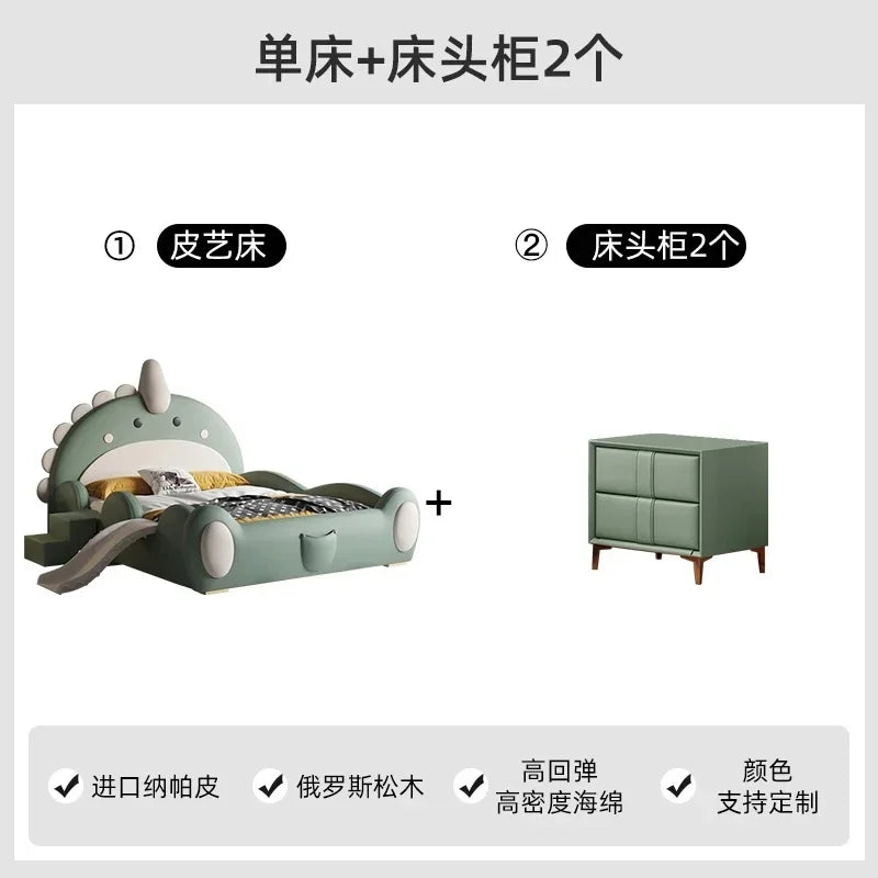 Modern Compact Double Bed Frame for Kids - Luxury Loft Design