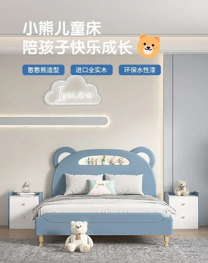 Children's Furniture Children's Bed Boys Single Bed Modern Wood