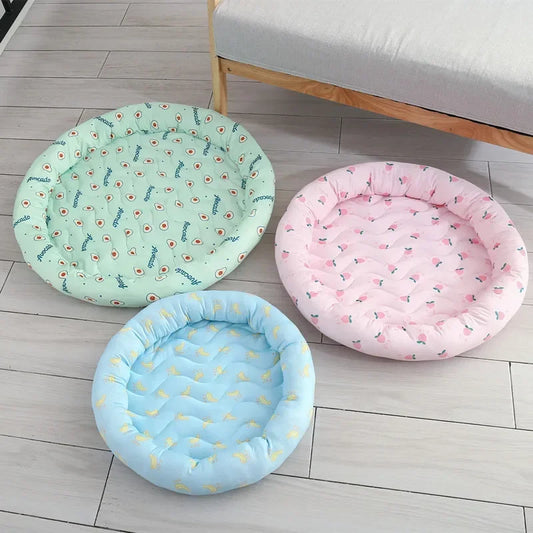 Pet Bed Ice Silk Bed – Cool and Comfortable Summer Lounger for Pets