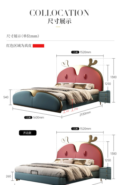 Sex Queen Bed Frames With Headboard Bedroom Furniture (180X200cm)