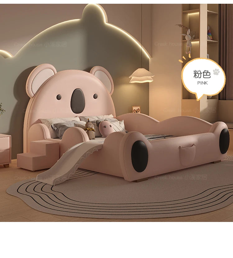 Modern Kids Double Bed Luxury Girls Boys Queen Frame