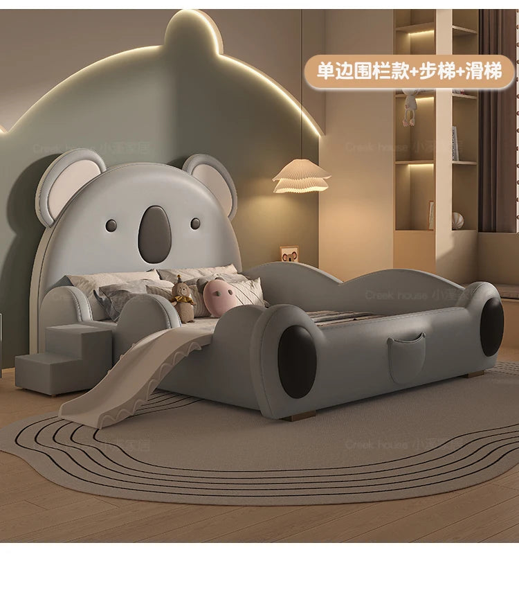 Modern Kids Double Bed Luxury Girls Boys Queen Frame