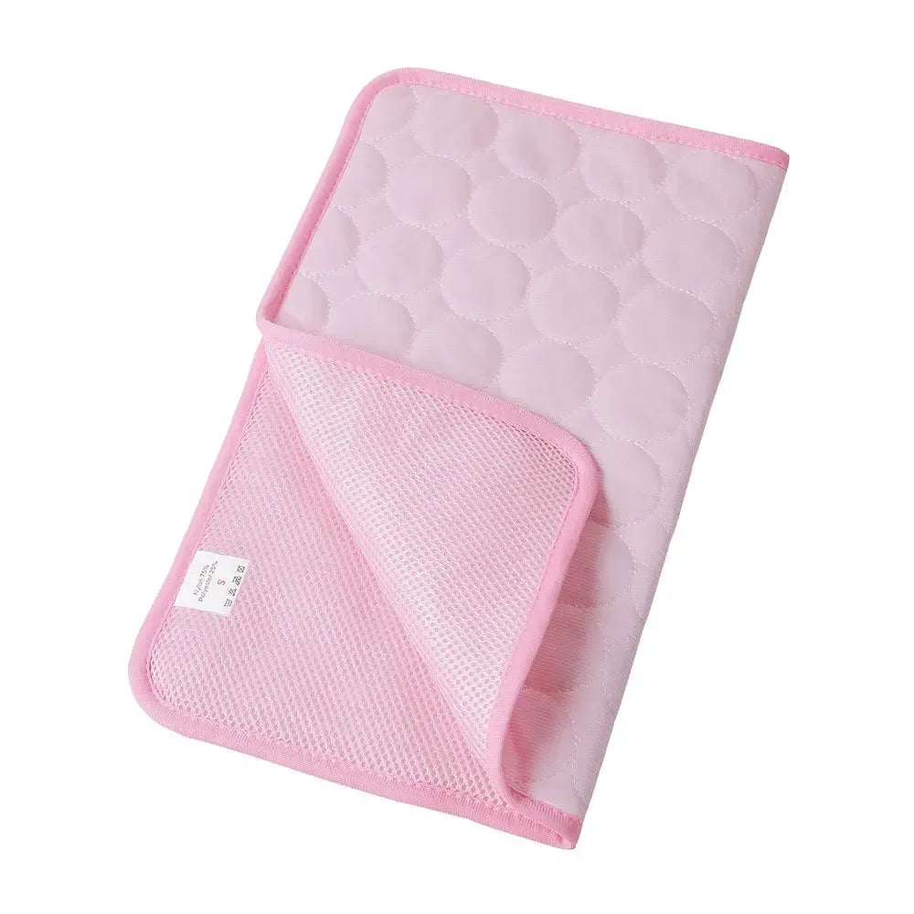Pet Ice Silk Cooling Mat for Summer Comfort