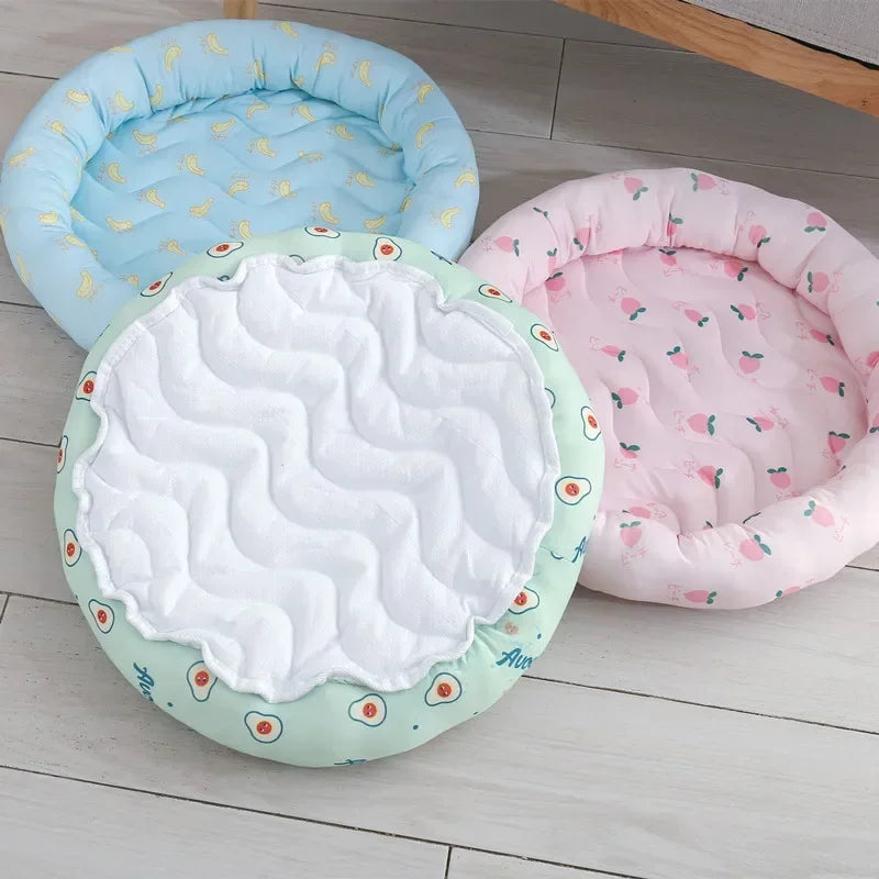Pet Bed Ice Silk Bed – Cool and Comfortable Summer Lounger for Pets
