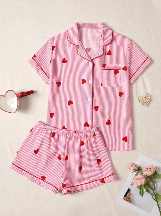 Pink Pajama Set Women – Soft & Stylish Sleepwear for Comfortable Nights