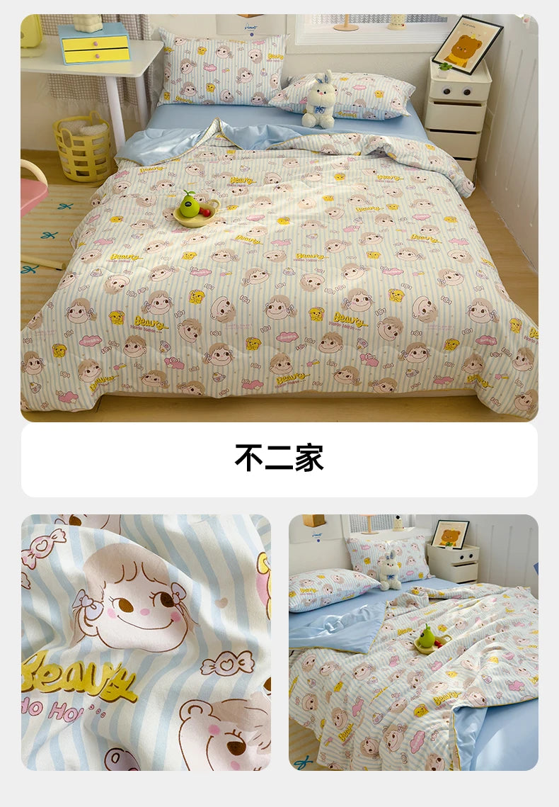 Reversible Quilt Set | Soft Lightweight Bedding with Two-Sided Design