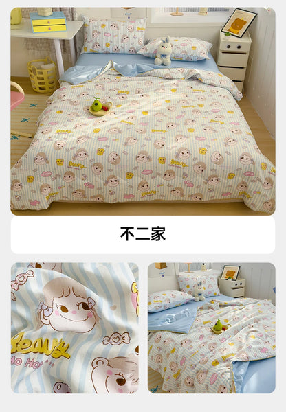 Reversible Quilt Set | Soft Lightweight Bedding with Two-Sided Design